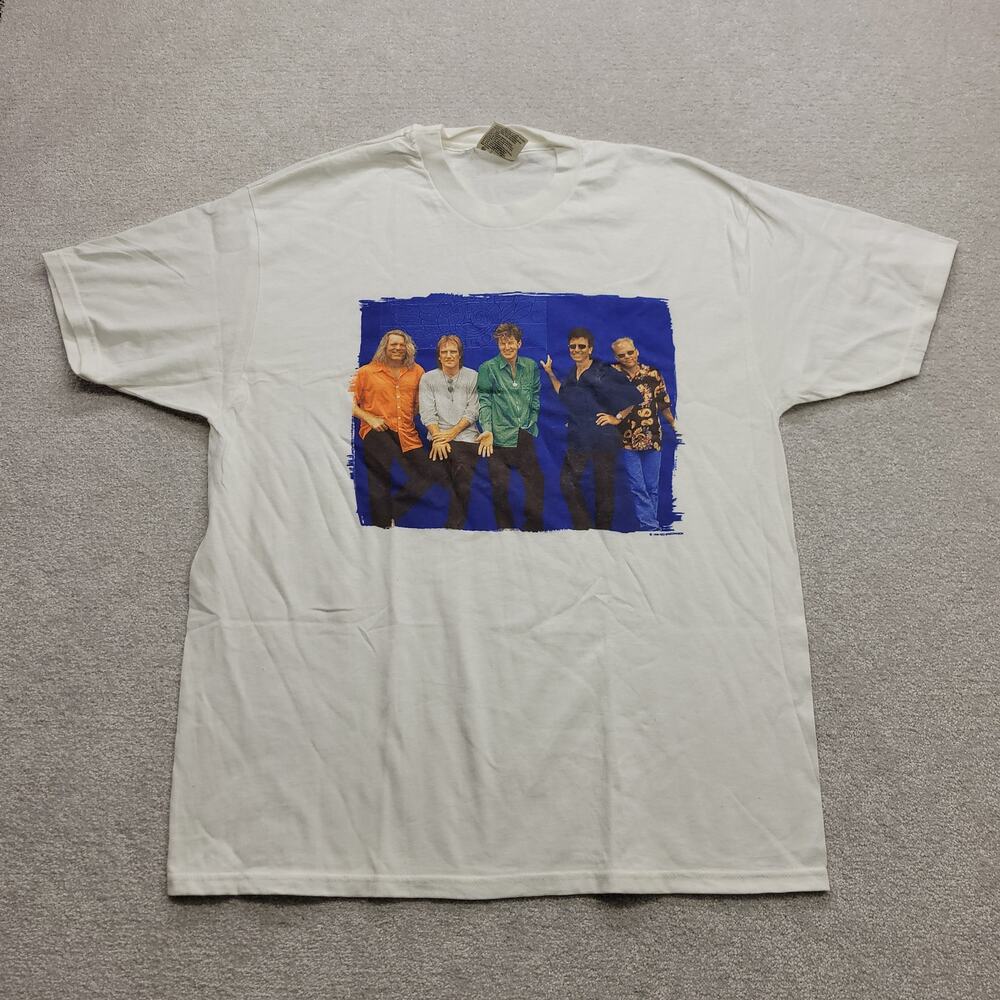 Vintage 1998 REO Speedwagon North American Tour Band Tee XL White USA Made